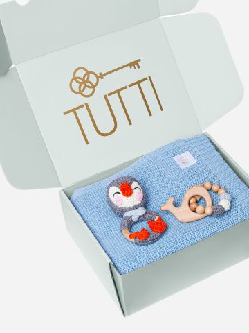 0-3M / מארז פינגווין Tutti's Knitted של TUTTI