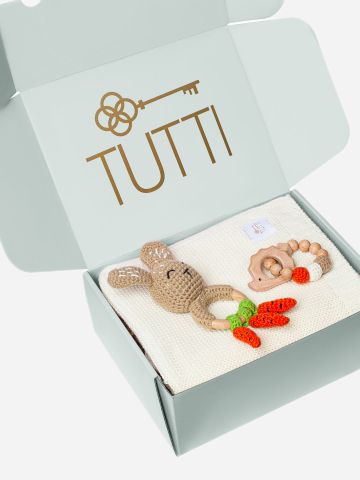 0-3M / מארז ארנב Tutti's Knitted של TUTTI