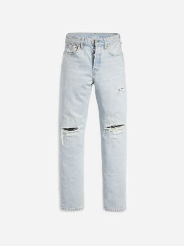 ג'ינס ארוך עם קרעים 501 / נשים של LEVIS