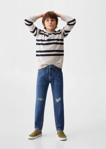 ג'ינס עם קרעים של MANGO