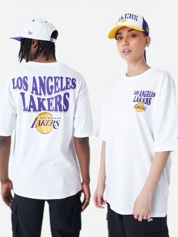 טי שירט עם הדפס LA Lakers / יוניסקס של NEW ERA