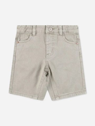 ג'ינס קצר עם תיפורים מודגשים / בנים של MINENE