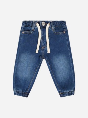 ג'ינס ווש בשילוב כיסים / 0-3M של MINENE