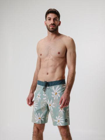 מכנסי בגד ים בהדפס פרחים של QUIKSILVER