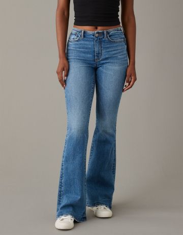 מכנסי ג'ינס LOW-RISE FLARE של AMERICAN EAGLE