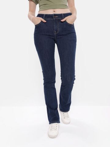מכנסי ג'ינס בגזרה מתרחבת של undefined