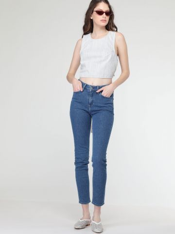 ג'ינס סקיני בגזרה גבוהה SCARLETT