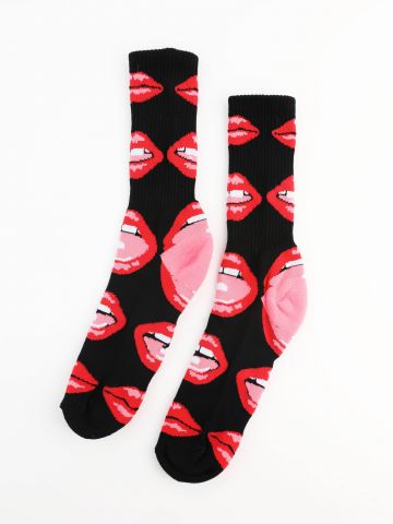 גרביים גבוהים Red Lips / גברים