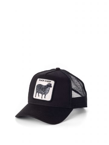 כובע מצחיה עם פאץ' כבשה שחורה