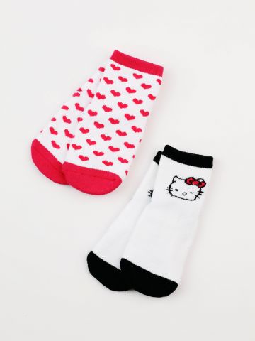 מארז 2 זוגות גרביים Hello Kitty / בייבי בנות