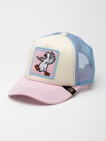 כובע מצחייה עם פאץ' אווז / ילדים