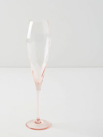 כוס שמפנייה מזכוכית צבעונית