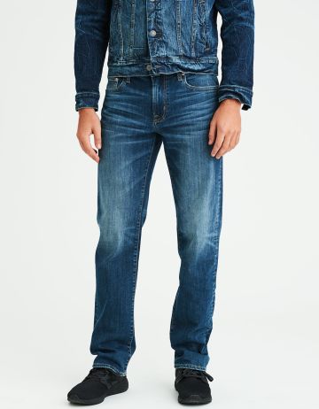 ג'ינס בגזרה ישרה עם ווש Original Straight