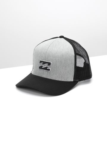 כובע מצחייה בשילוב רשת עם לוגו / גברים