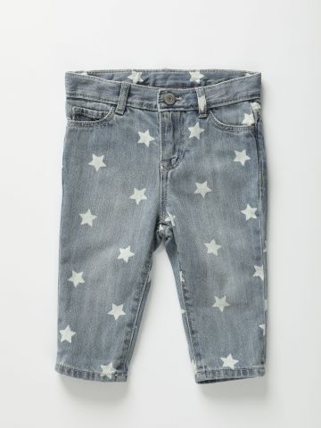 ג'ינס בהדפס כוכבים / 12M-5Y