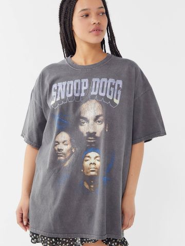 טי שירט אוברסייז עם הדפס Snoop Dogg UO