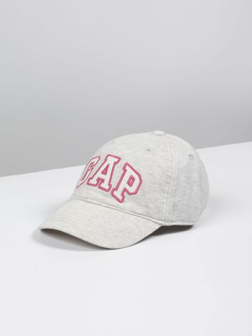 כובע מצחייה מלאנז' עם רקמת לוגו / בנות