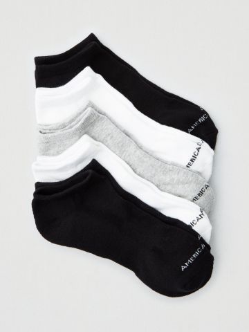מארז 5 זוגות גרביים נמוכים עם לוגו של undefined