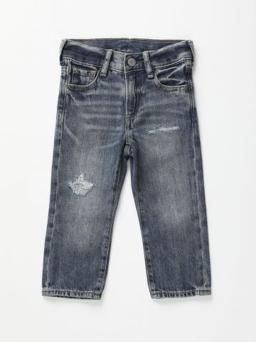 ג'ינס סלים עם שפשופים / 3M-3Y