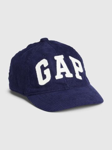 כובע מצחייה קורדרוי עם לוגו / בייבי