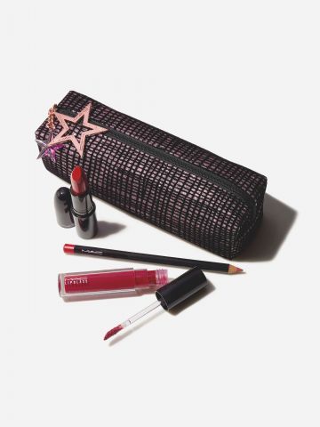 קיט שפתיים Starlit Lip Bag: Red / Starring You - Holiday Kits