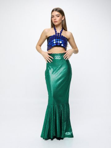 חצאית מקסי פפלום Mermaid / Purim Collection של TERMINAL X PURIM COLLECTION