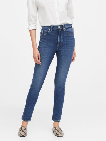 ג'ינס סלים בגזרה גבוהה של undefined