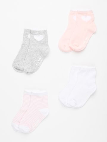 מארז 4 זוגות גרביים בצבעים שונים / 0-3Y של FOX