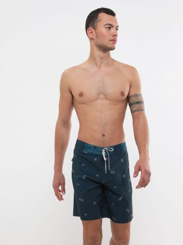מכנסי בגד ים בהדפס דקלים