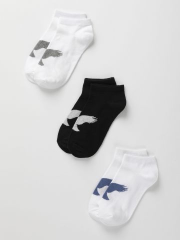 מארז 3 זוגות גרביים עם לוגו / בנים