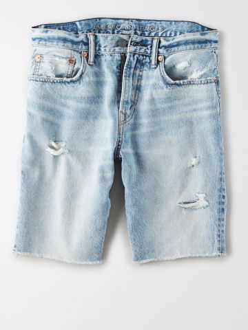 ג'ינס קצר בשטיפה בהירה / גברים