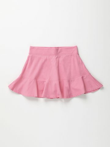 מכנס חצאית מיני פפלום / בנות