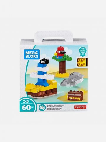 Mega Bloks מארז ספינה בים 60 חלקים / 2-5