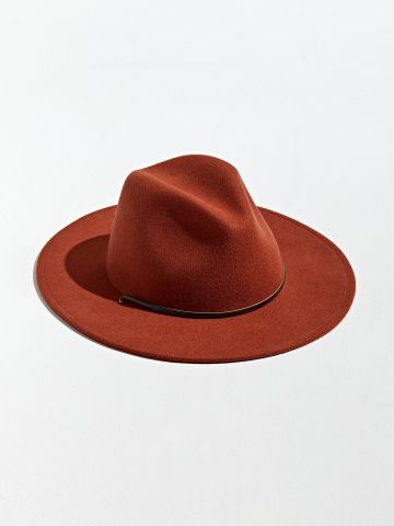 כובע צמר רחב שוליים UO / גברים