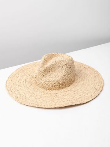 כובע קש רחב שוליים / נשים