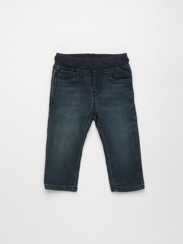 מכנסי ג'ינס ארוכים עם גומי / 6M-5Y של undefined