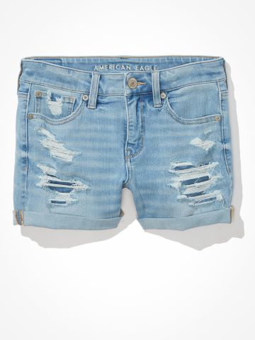 ג'ינס קצר עם קרעים / נשים