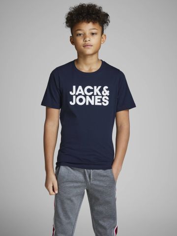 טי שירט עם הדפס לוגו / TEEN של JACK AND JONES