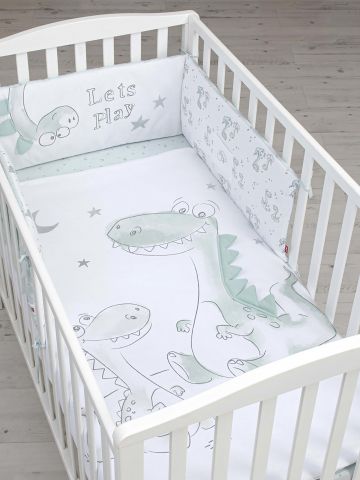 סט למיטת תינוק עם הדפס דינוזאור / בייבי של SHILAV