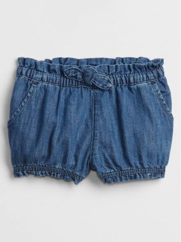 מכנסי ג'ינס קצרים עם כיווצים / 0-24M של undefined