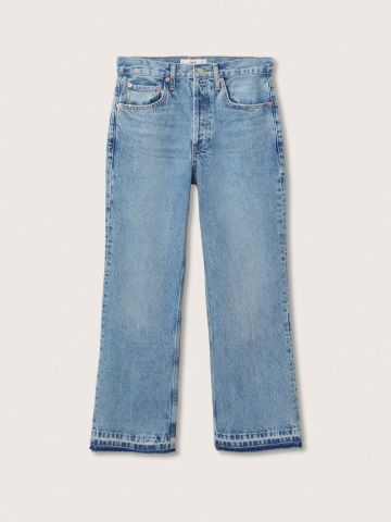 ג'ינס מתרחב בגזרת קרופ / נשים של MANGO