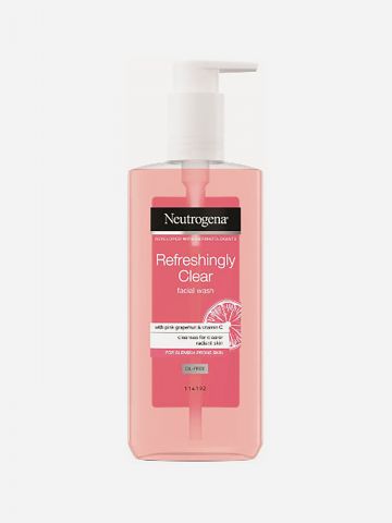 תרחיץ משאבה אשכולית ורודה Refreshingly Clear Pink Face Wash של NEUTROGENA