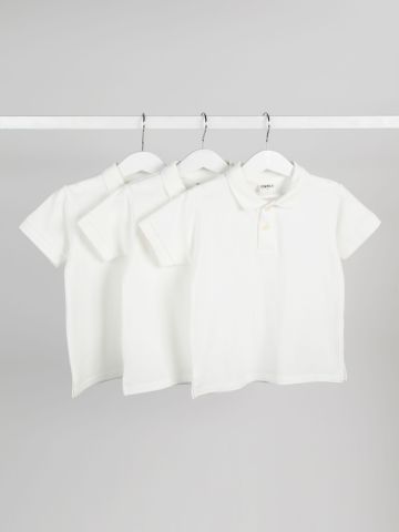 מארז 3 חולצות פולו פיקה / 12M-14Y של TERMINAL X KIDS