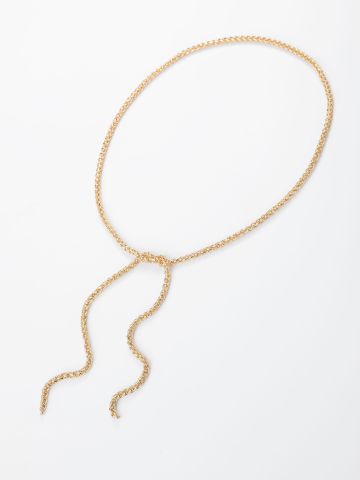 חגורת שרשרת חבל ציפוי זהב / נשים של LUX