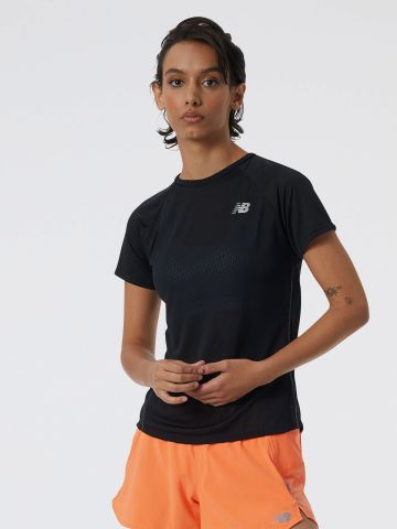 חולצת ריצה עם לוגו Impact של NEW BALANCE