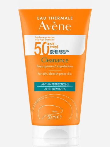 תחליב הגנה לעור שומני Cleanance Spf50+ של AVENE