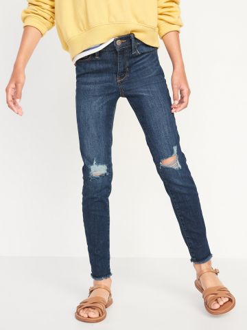 ג'ינס סקיני עם קרעים של undefined
