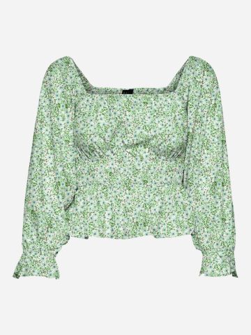 חולצת קרופ בהדפס פרחוני / נשים של VERO MODA