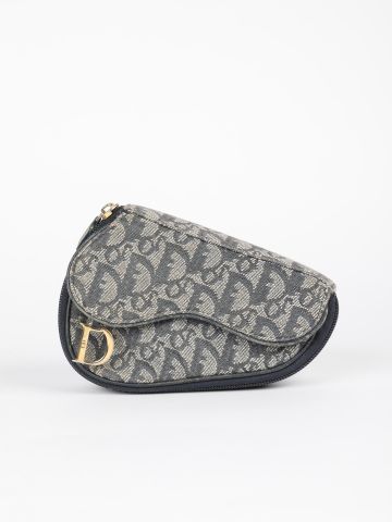 קלאץ' מונוגרם קנבס ועור עם לוגו / Dior של DIOR PRE OWNED