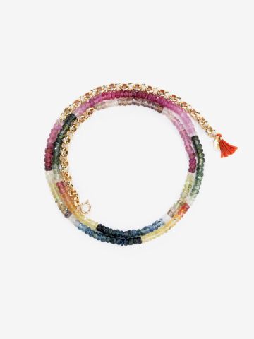 שרשרת אבני חן Aisha Necklace Multi Sapphire / נשים של SHASHI